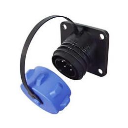 2 Pin Heavy Duty Waterproof Plastic Bulkhead Socket - 32A 2 Pin Heavy Duty Waterproof Plastic Bulkhead Socket - 32A