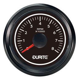LED Illuminated Marine Tachometer Gauge 0-8000rpm - 12/24V