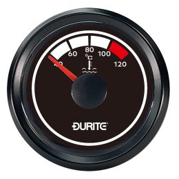LED Illuminated Marine Water Temp Gauge With Sender - 12/24V LED Illuminated Marine Water Temp Gauge With Sender - 12/24V