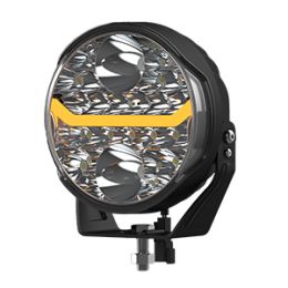 7" Round LED Headlamp with DTP Connector - 12/24V