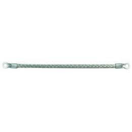 225mm Round Tinned Copper Bonding Strap - 24/9/0.30mm 110A