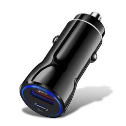 Fast Charge Cigarette USB Car Charger + Type C - 12/24V Fast Charge Cigarette USB Car Charger + Type C - 12/24V