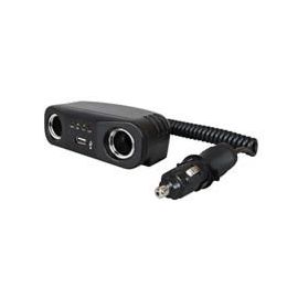 Cigarette Lighter 2 Way Adaptor Socket with USB - 12V Cigarette Lighter 2 Way Adaptor Socket with USB - 12V