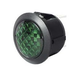 Green LED Warning Light for 20mm diameter Panel Hole - 12/24V