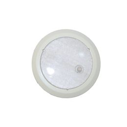 White LED Roof Lamp with PIR - 12/24V