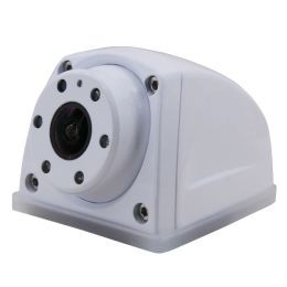 Infrared AHD, 720P White Side Mount  Camera With Audio - 12V