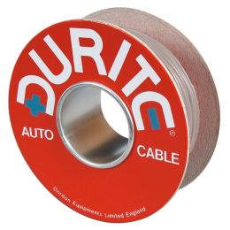 Grey Single-Core PVC Auto Cable - 1mm&sup2; x 50m