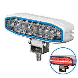 6" Energy Efficient Work Lamp with Red Position Lamp - 12/24V