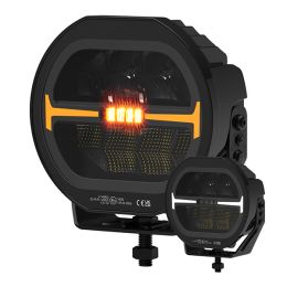 R65 113W 9" LED High Beam Driving with Position & Amber Warning Lamp - 12/24V