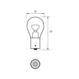 382 LED Bulb 12V BA15S