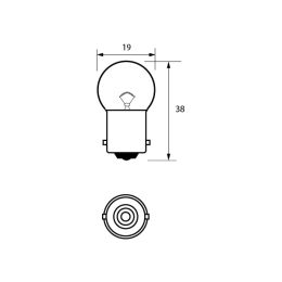207 LED Bulb 12V BA15S
