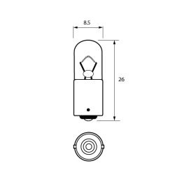 249 LED Bulb 24V BA9S