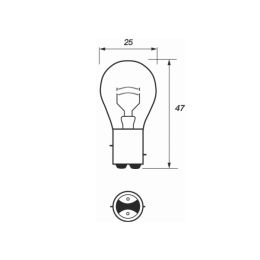 380 LED Bulb 12V BAY15D
