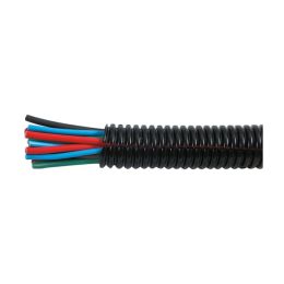 Black Polyamide Convoluted Un-Split Tubing - 13NW