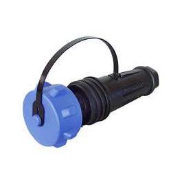 2 Pin Heavy Duty Waterproof In-Line Plastic Socket - 32A