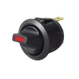 Red LED Round On/Off Toggle Switch - 12/24V