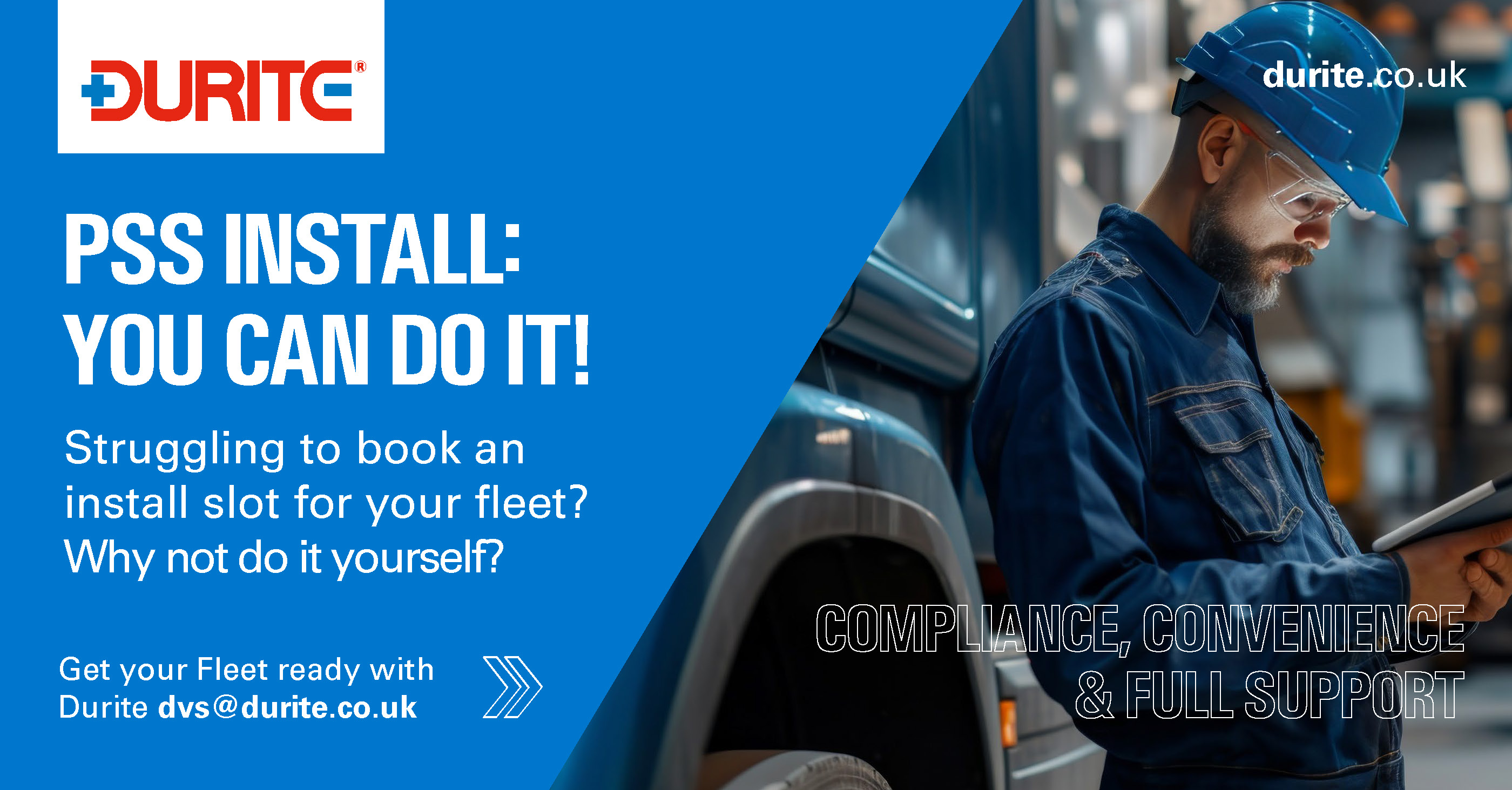 Book Your FREE DVS Install Overview With Durite Book Your FREE DVS Install Overview With Durite