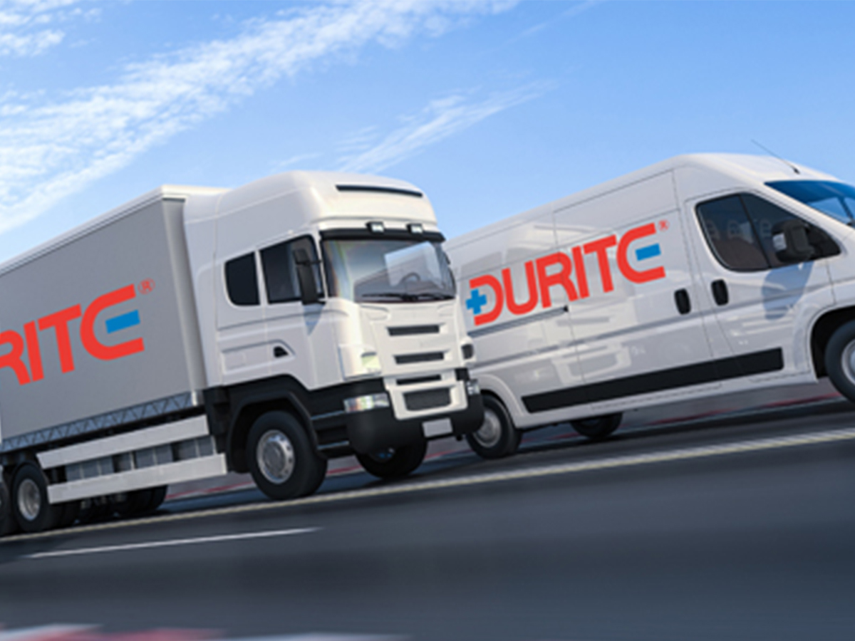 HGVs and other commercial vehicles on a London street